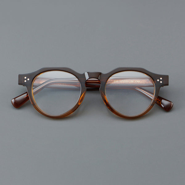 Andon Retro Round Acetate Glasses Frame eyeweare
