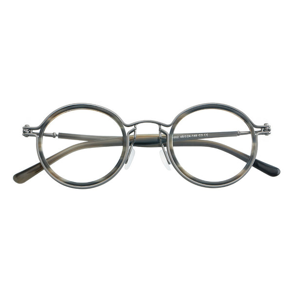 Sutton Vintage Round Acetate Glasses Frame