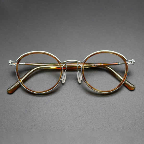 Sutton Vintage Round Acetate Glasses Frame