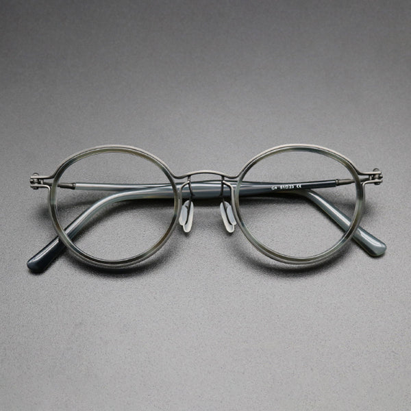 Sutton Vintage Round Acetate Glasses Frame