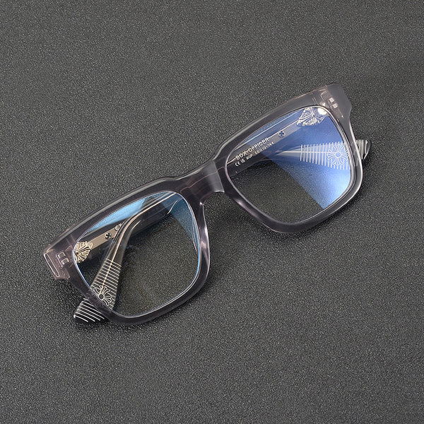 Zago Retro Rectangle Acetate Glasses Frame