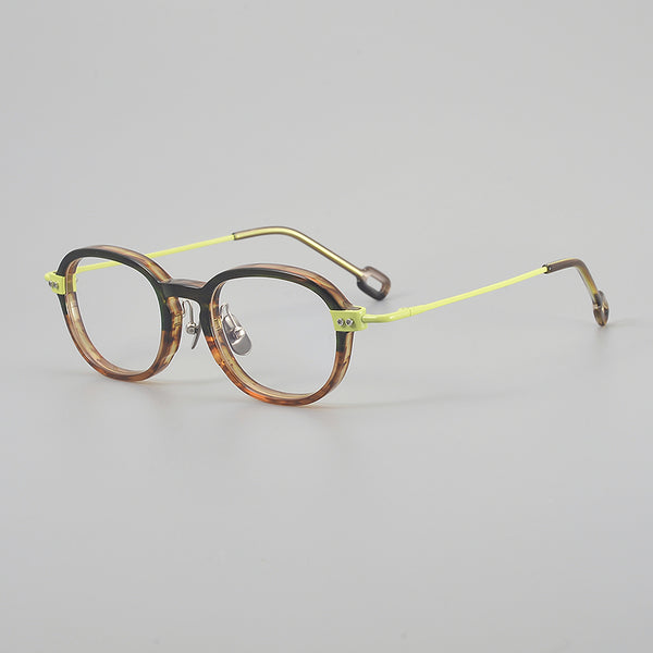 Marko Retro round titanium alloy eyeglass frame