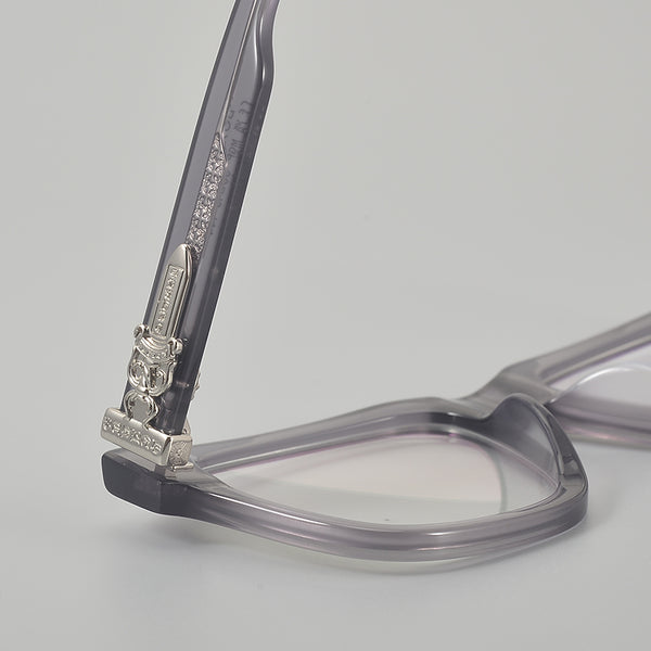 Zago Retro Rectangle Acetate Glasses Frame