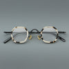 Punk Crown Prince Mirror Vintage Round Acetate Glasses Frame
