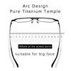Pure Titanium Aluminum Magnetic Clip-On Glasses 9908