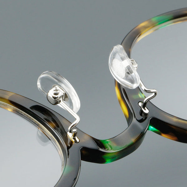 Vintage Acetate elliptical Eyeglasses Frame Myopia Hyperopia Progressive