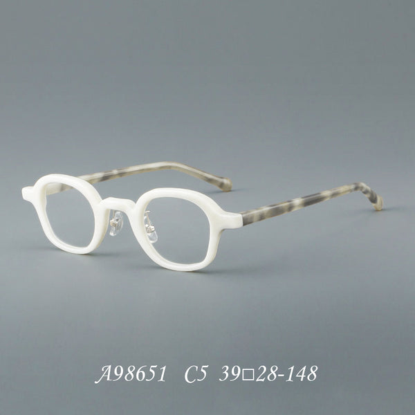 Vintage Acetate elliptical Eyeglasses Frame Myopia Hyperopia Progressive