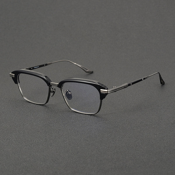 North Retro Rectangle Titanium Glasses Frame