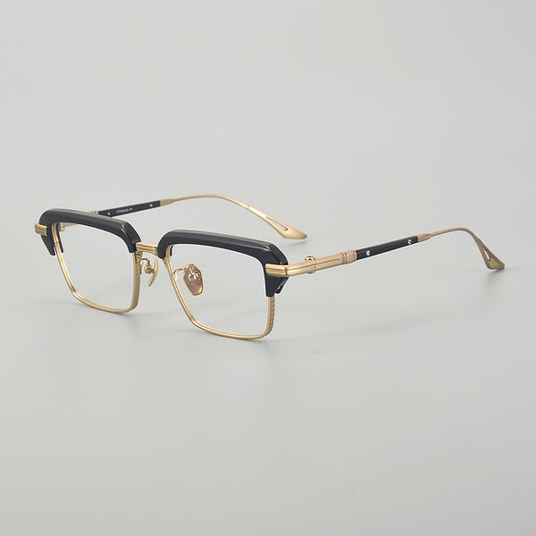Sutton Retro Rectangle Titanium Glasses Frame