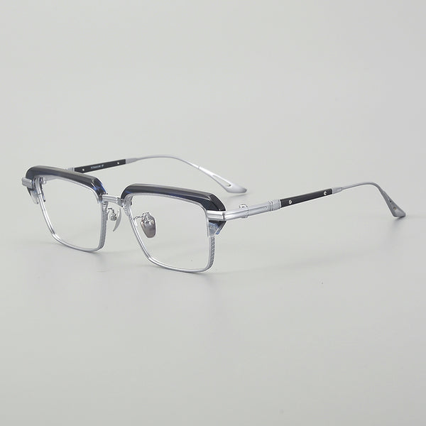 Sutton Retro Rectangle Titanium Glasses Frame