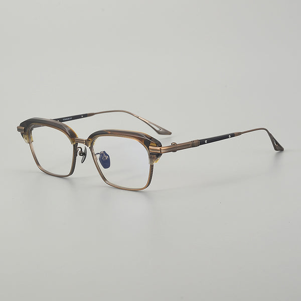 North Retro Rectangle Titanium Glasses Frame