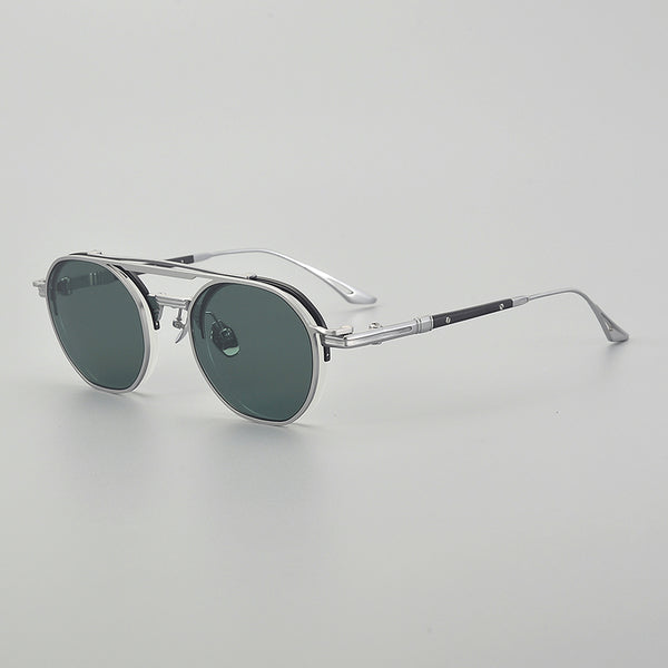 AKK1Titanium Glasses Frame With Magnetic Sunglasses Clips
