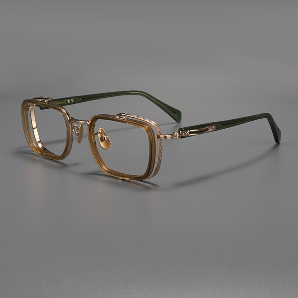 Ronan Retro Titanium Square Glasses Frame