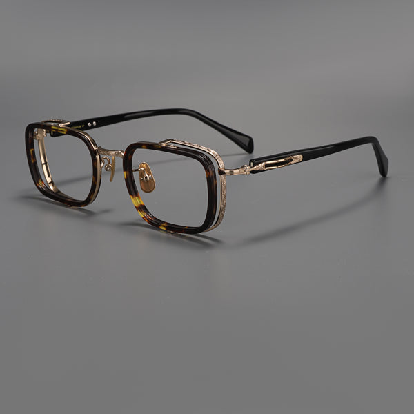 Ronan Retro Titanium Square Glasses Frame