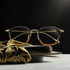 Penni Retro Square Titanium Glasses Frame