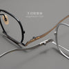 HONGMEI Titanium eyeglass frames Hyperopia Reading Myopia Prescription Glasses Men's and women's grade glasses Retro Polygon