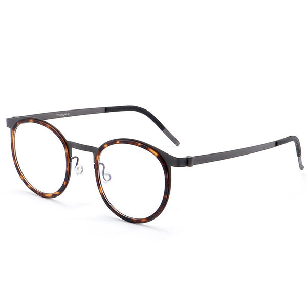Sangcoo Titanium Vintage Round Eyeglasses Frames 9704
