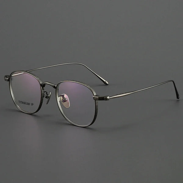 HONGMEI Retro Round Ultra-light Titanium frame Hyperopia Reading Myopia Prescription Glasses Men and Women High Quality