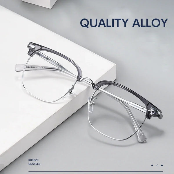 HONGMEI New Fashion Square Optical Prescription Men'sEyeglasses Frames Anti-Blue Light Reading Glasses Myopia Hyperopia K0062K