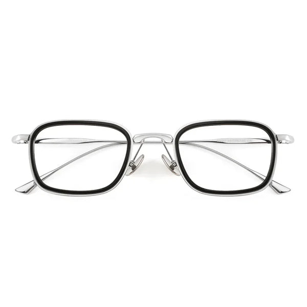 HONGMEI Fashion Square Luxury Acetate Pure Titanium Eyewear ReadingBusiness Retro Optical Prescription Eyeglasses Frame Men19052