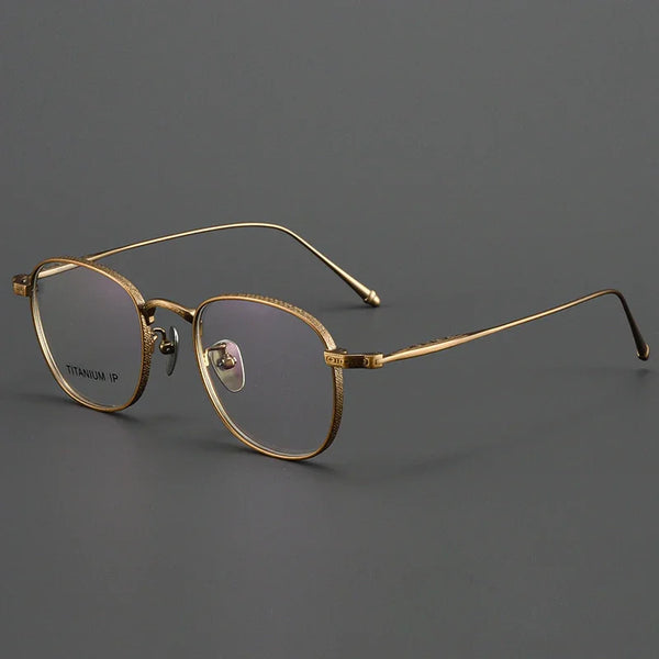 HONGMEI Retro Round Ultra-light Titanium frame Hyperopia Reading Myopia Prescription Glasses Men and Women High Quality