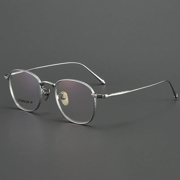 HONGMEI Retro Round Ultra-light Titanium frame Hyperopia Reading Myopia Prescription Glasses Men and Women High Quality