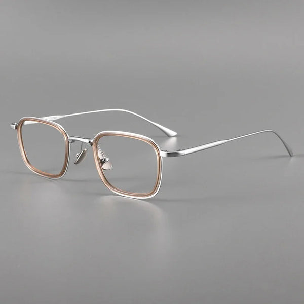 HONGMEI Fashion Square Luxury Acetate Pure Titanium Eyewear ReadingBusiness Retro Optical Prescription Eyeglasses Frame Men19052