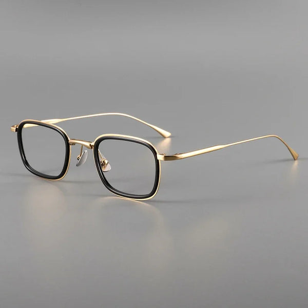 HONGMEI Fashion Square Luxury Acetate Pure Titanium Eyewear ReadingBusiness Retro Optical Prescription Eyeglasses Frame Men19052