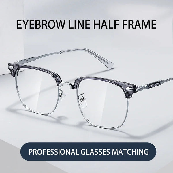 HONGMEI New Fashion Square Optical Prescription Men'sEyeglasses Frames Anti-Blue Light Reading Glasses Myopia Hyperopia K0062K