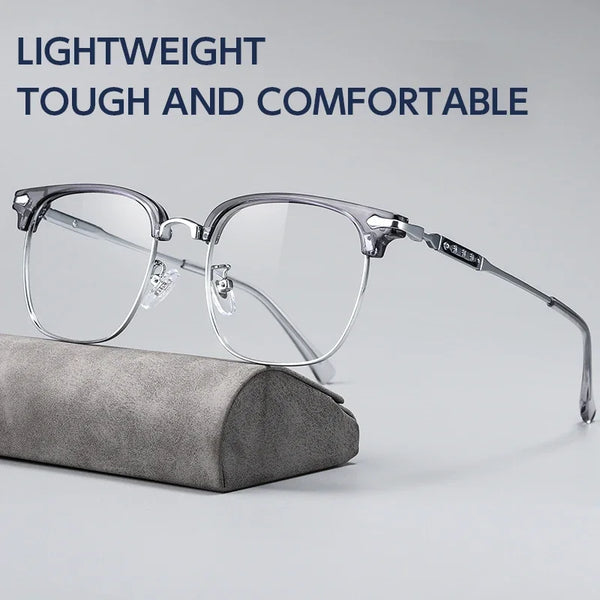 HONGMEI New Fashion Square Optical Prescription Men'sEyeglasses Frames Anti-Blue Light Reading Glasses Myopia Hyperopia K0062K
