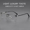HONGMEI Square Fashion Simple Business Optica Eyeglasses Titanium Myopia Prescription Glasses Hyperopia Reading High Qualsm89188