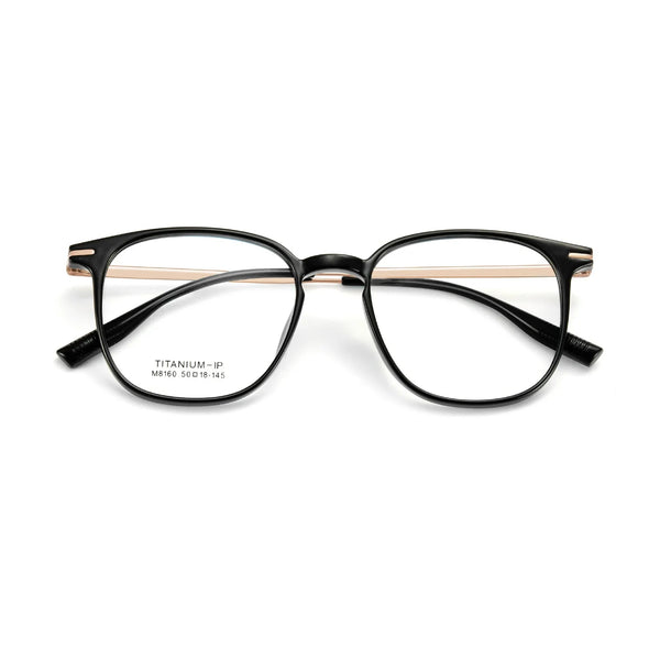 HONGMEI 8160 High Quality Square Retro Square Classic Eyeglass Frames Myopia Prescription Glasses Hyperopia Reading Optical