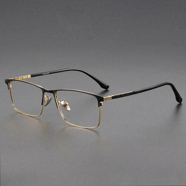 HONGMEI Square Fashion Simple Business Optica Eyeglasses Titanium Myopia Prescription Glasses Hyperopia Reading High Qualsm89188