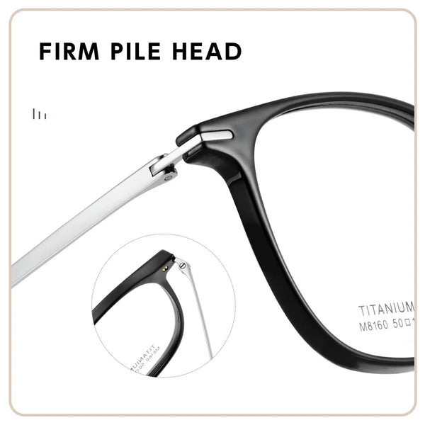 HONGMEI 8160 High Quality Square Retro Square Classic Eyeglass Frames Myopia Prescription Glasses Hyperopia Reading Optical