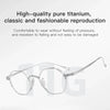 HONGMEI Personalized Polygon Pure Titanium Eyewear Small FaceDesigner japanese handmade glasses frame Hyperopia Reading Myopia