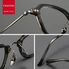 HONGMEI New Ultra-light Big Retro Square Optica Eyeglasses Hyperopia Reading Frame Full Rim Styles Big Face Pure TitanismBT55001
