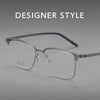HONGMEI Half frame eyebrow frame, eyeglass frame for men, ultra light pure titanium Myopia Preyeglass frame, myopia glasses 2605