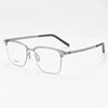HONGMEI Half frame eyebrow frame, eyeglass frame for men, ultra light pure titanium Myopia Preyeglass frame, myopia glasses 2605
