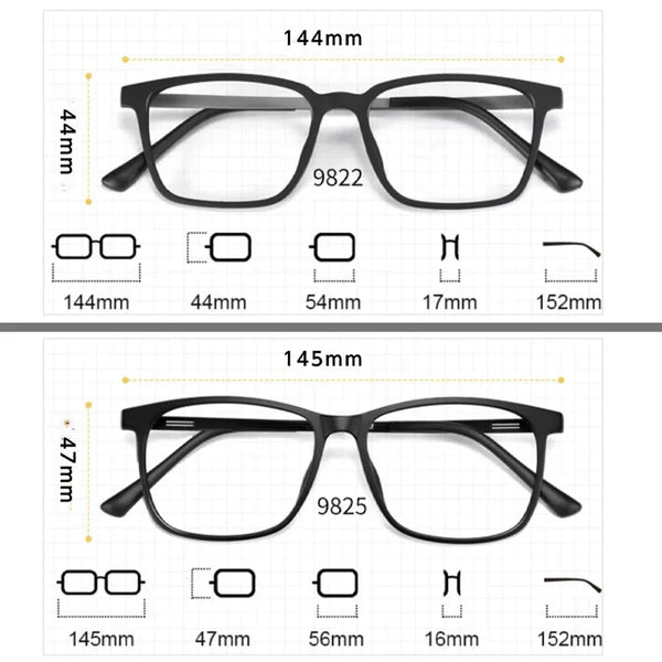 HONGMEI New Ultra-light Square Full Rim Styles Optica Eyeglasses Prescription Men's and women's Hyperopia Reading Myopia Eyewear