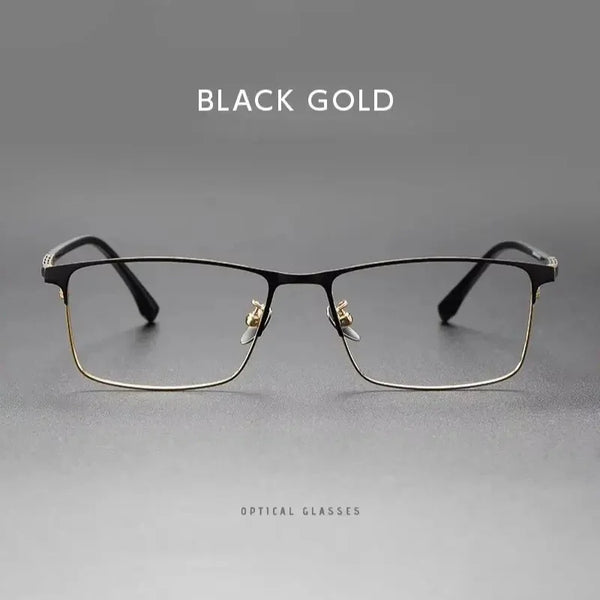 HONGMEI Square Fashion Simple Business Optica Eyeglasses Titanium Myopia Prescription Glasses Hyperopia Reading High Qualsm89188