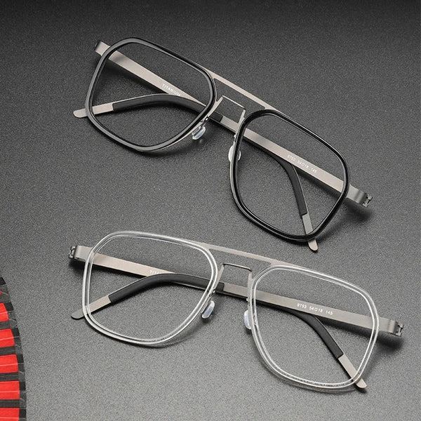 HONGMEI Titanium Men's glasses women's grade Prescription trends Decorative frame optical lenses Reading Blue light filter
