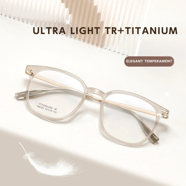 HONGMEI 8160 High Quality Square Retro Square Classic Eyeglass Frames Myopia Prescription Glasses Hyperopia Reading Optical