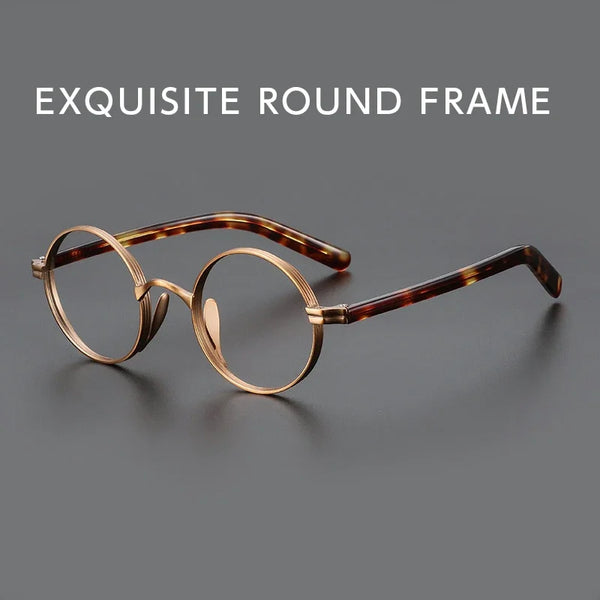 HONGMEI New Ultra-light Fashion Retro Round Small High Quality Hyperopia Reading Myopia Prescription Glasses frame