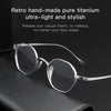 HONGMEI Personalized Polygon Pure Titanium Eyewear Small FaceDesigner japanese handmade glasses frame Hyperopia Reading Myopia