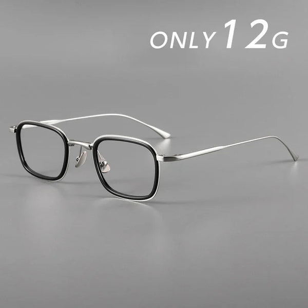 HONGMEI Fashion Square Luxury Acetate Pure Titanium Eyewear ReadingBusiness Retro Optical Prescription Eyeglasses Frame Men19052