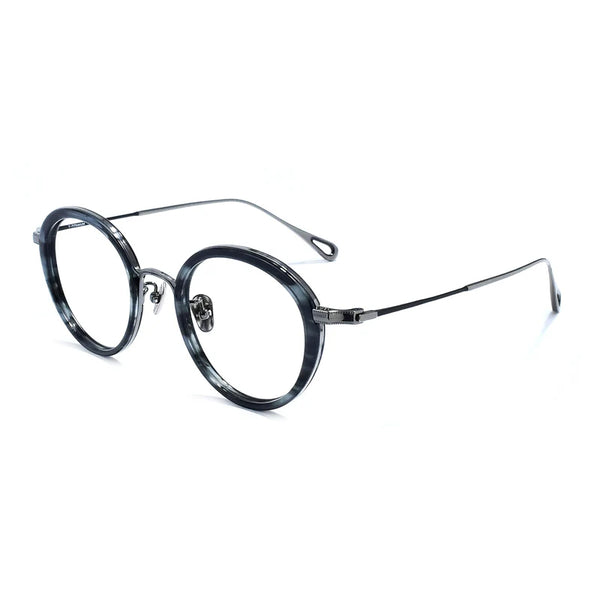 Iryna Retro Round Titanium Glasses Frame