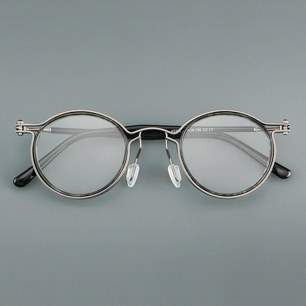 Kham Vintage Acetate Titanium Glasses Frame