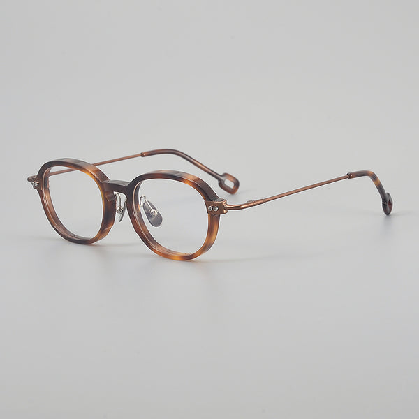 Marko Retro round titanium alloy eyeglass frame
