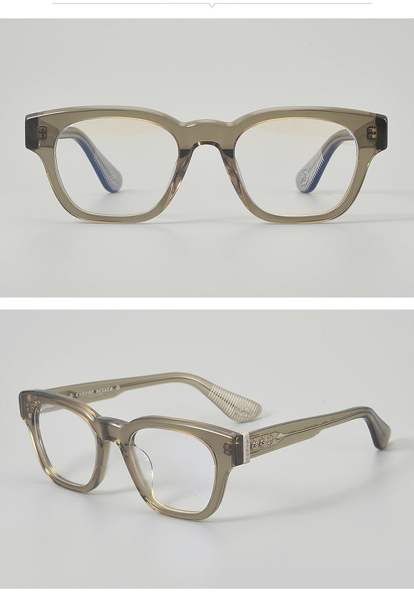 Endres Rectangle Acetate Titanium Glasses Frame