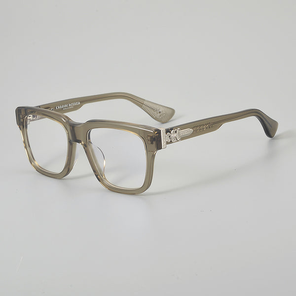 Zago Retro Rectangle Acetate Glasses Frame